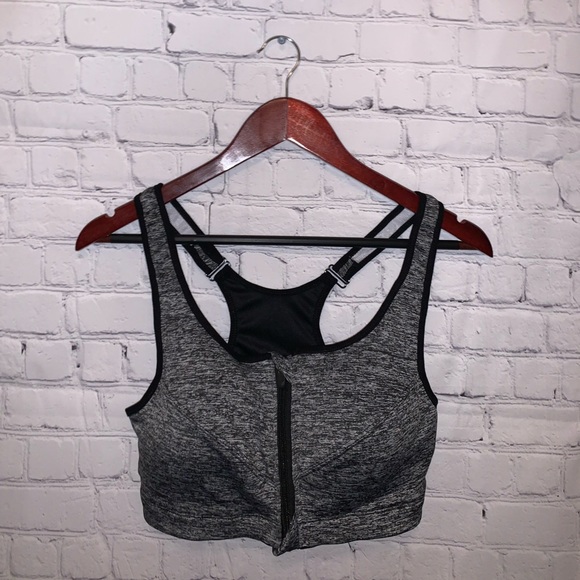 ZK Sports Other - ZK Sport Gray & Black Sports bra size XL